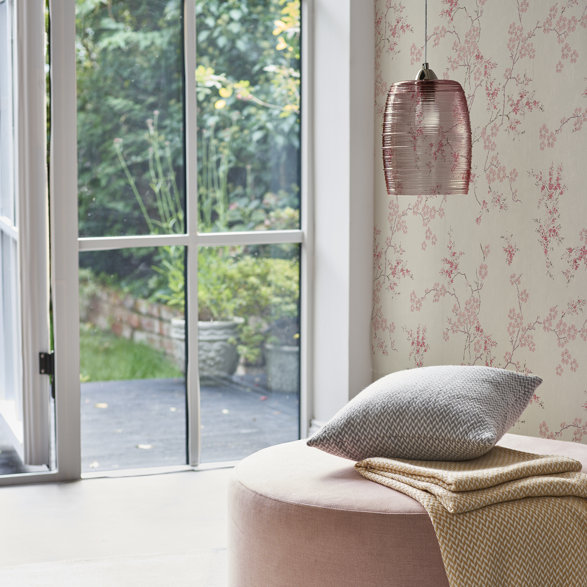 Tapet Laura Ashley Oriental Blossom Blush