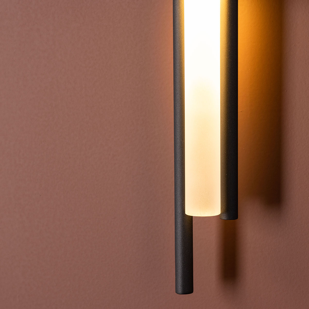 Inomhus Vägglampa Venture Home Clermont Svart/Vit Järn & Akryl