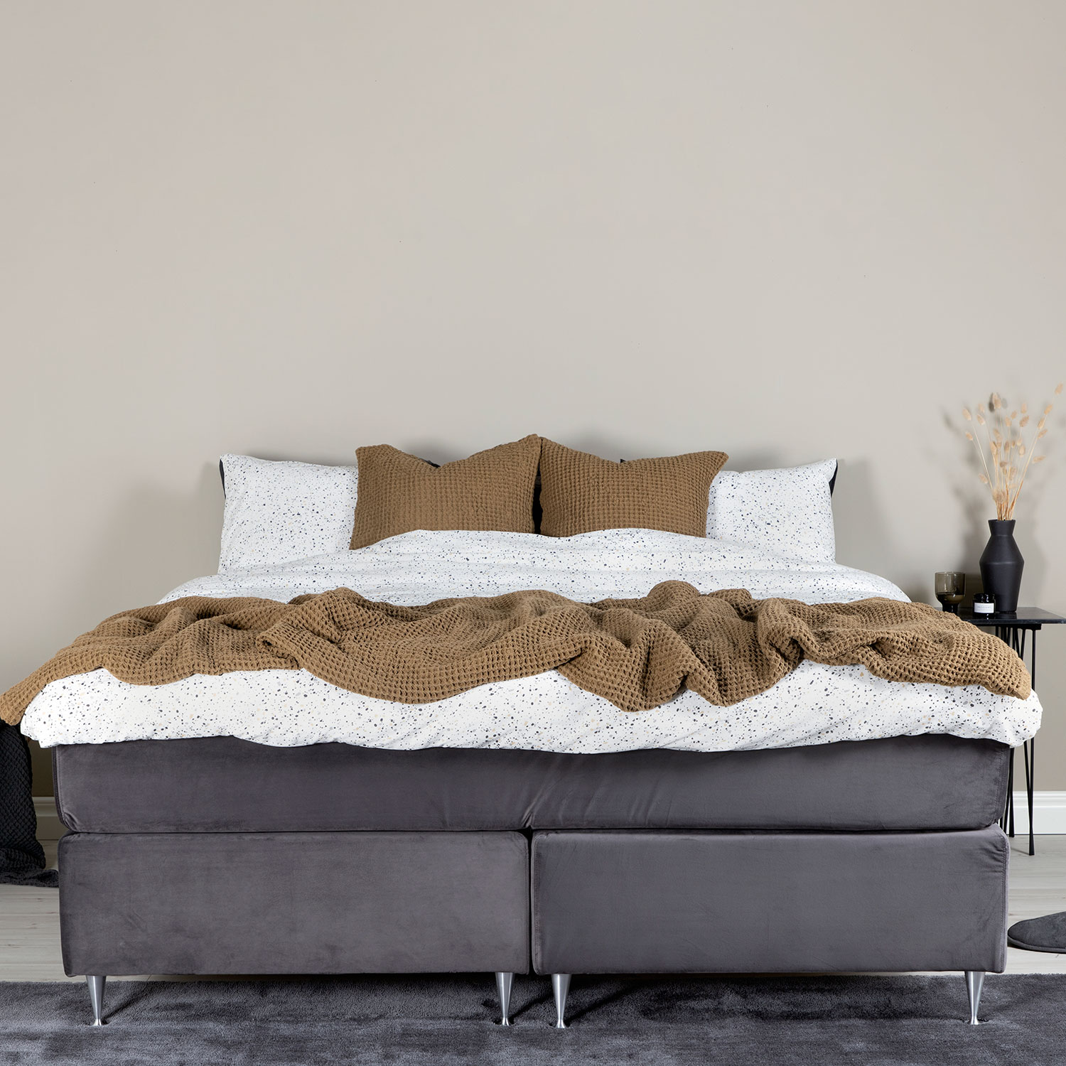 Kontinentalsäng Venture Home Furudal i Sammet