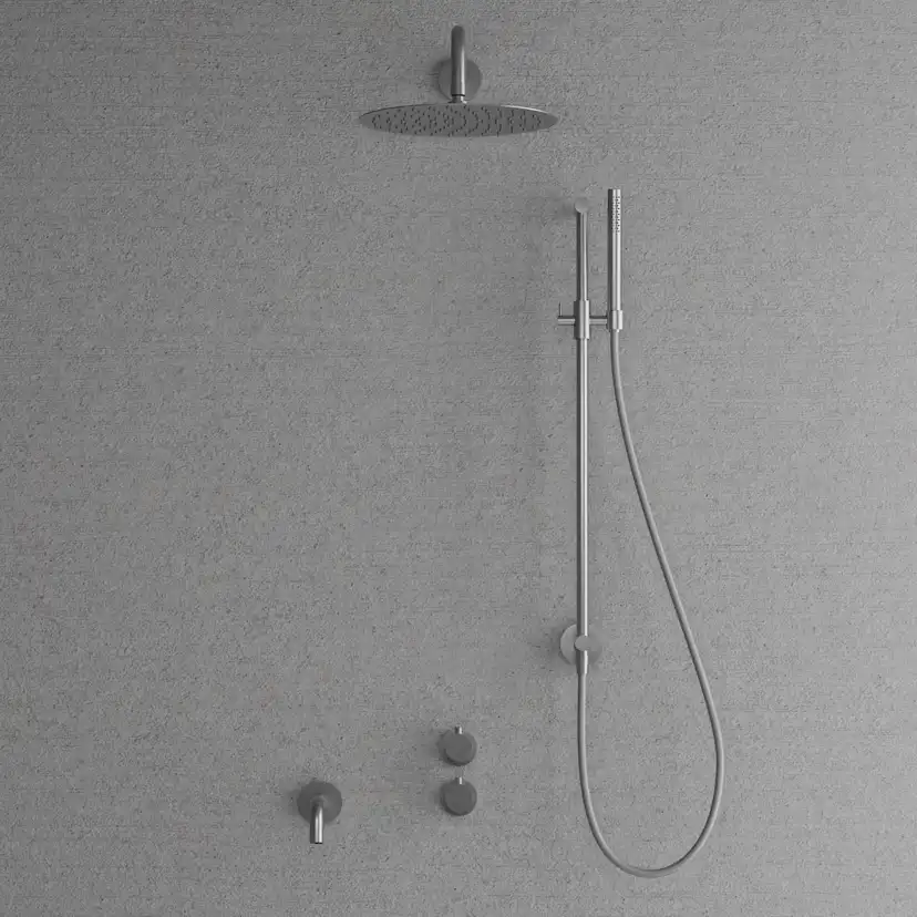 Takduschset Scandtap Steel Harmonized 5X för Inbyggnad