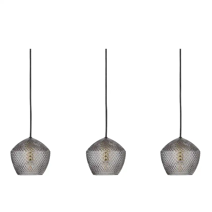 Taklampa Nordlux Orbiform 3-Pendel Rökfärgad