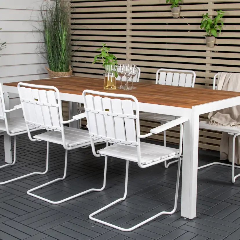 Matgrupp Venture Home Berfin med 6 Hollywood Stolar