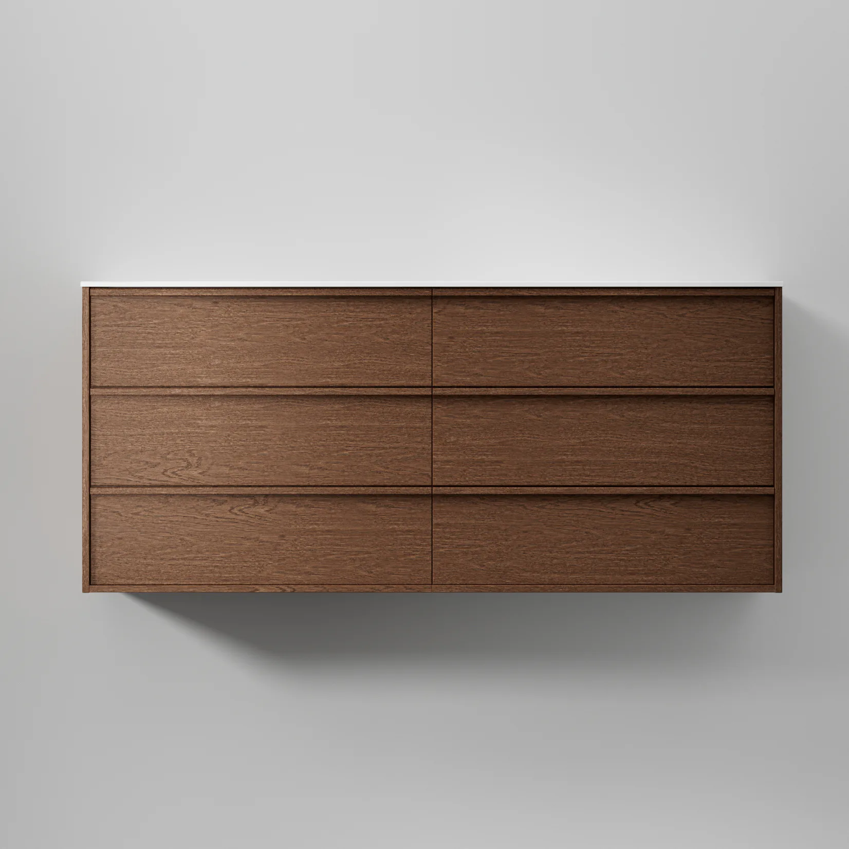 Kommod Terra Carve 160 D, Dark Oak, 6 Lådor Färg: Dark Oak, Bredd: 1600 mm