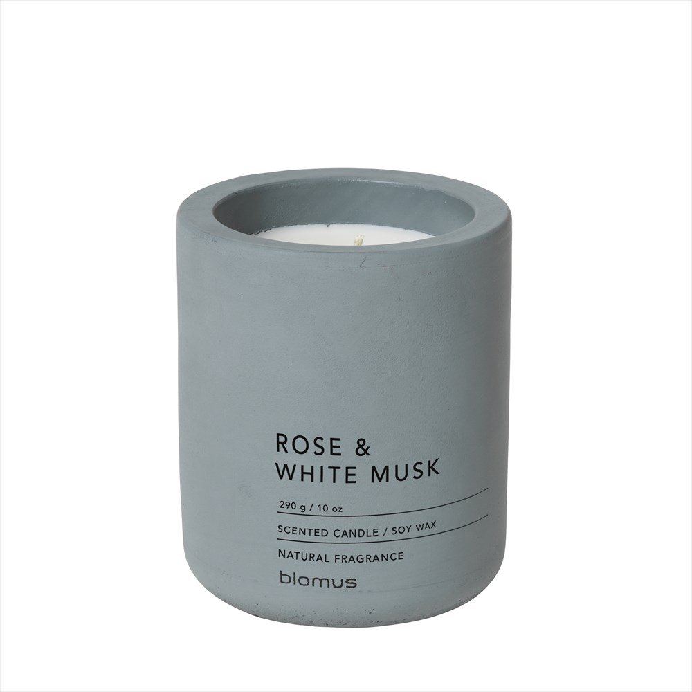 FRAGA, Doftljus - Rose & White Musk / Flint Stone, Blomus Rose & White Musk, Flint Stone