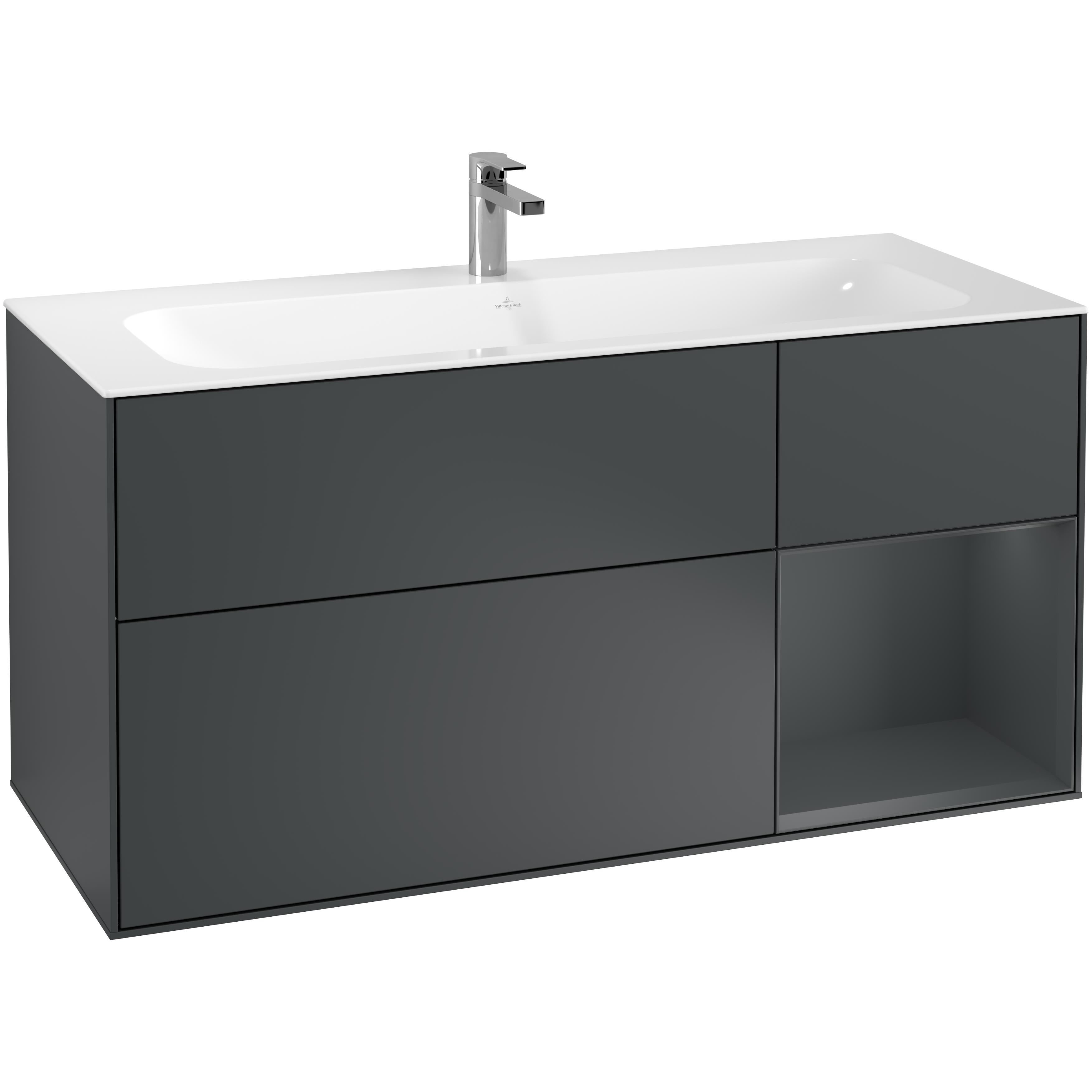 Tvättställsskåp Villeroy & Boch Finion med 3 Lådor och Hylla för Inbyggt Tvättställ