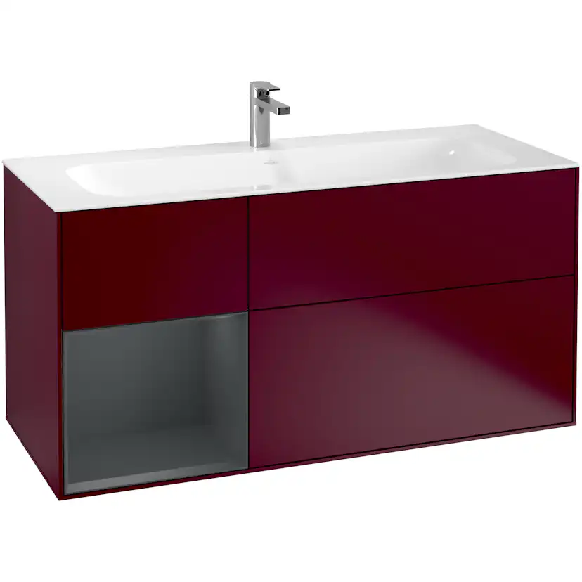 Tvättställsskåp Villeroy & Boch Finion F060HGHB Pion Mattlack/Midnattsblå Mattlack, Lucka Vänster