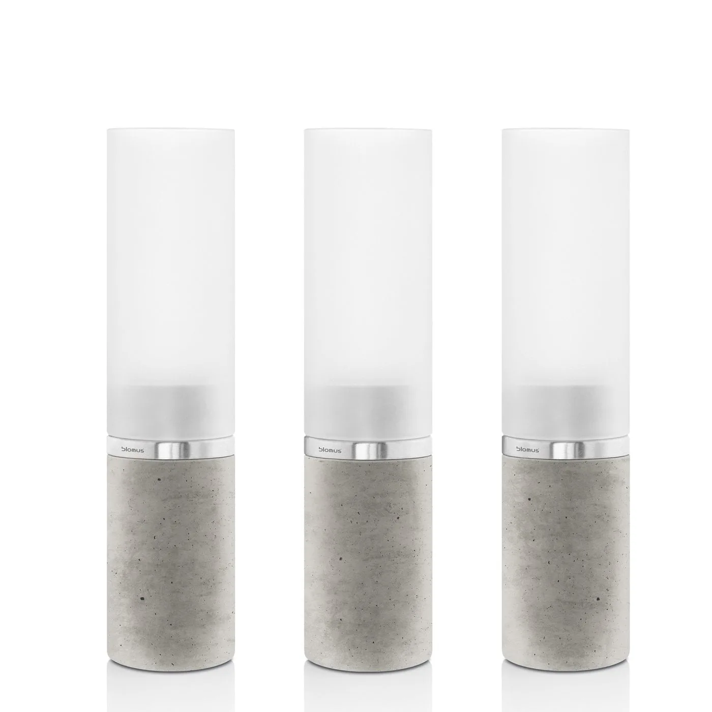 Ljuslykta Blomus Faro Betong, 3-Pack