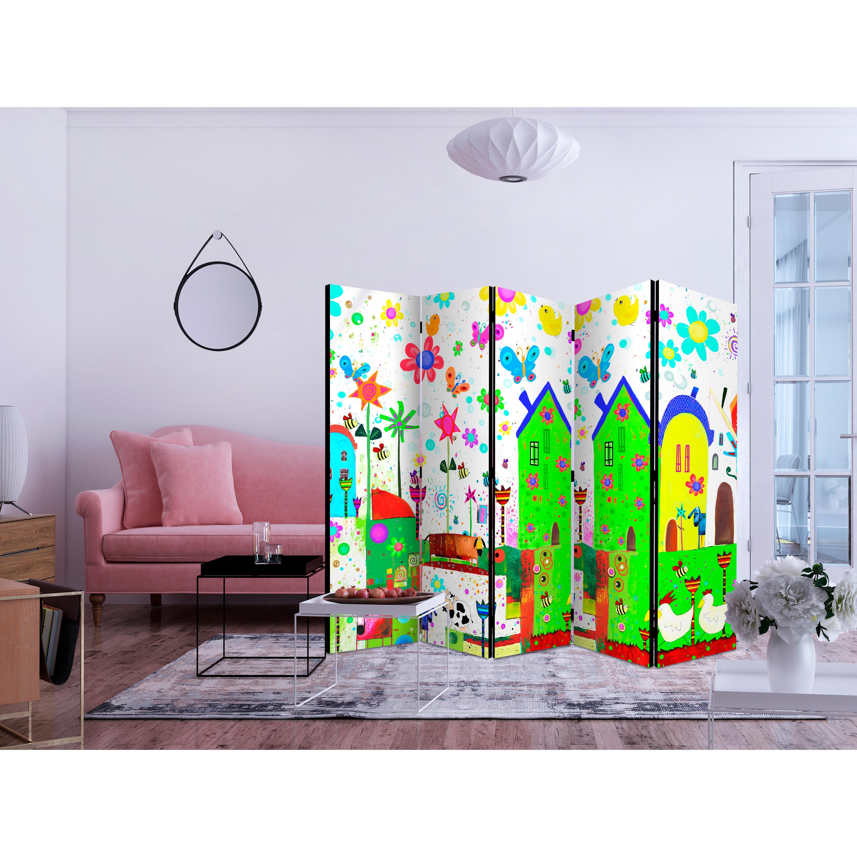 Rumsavdelare Arkiio Happy Farm II Flerfärgad 225x172 cm