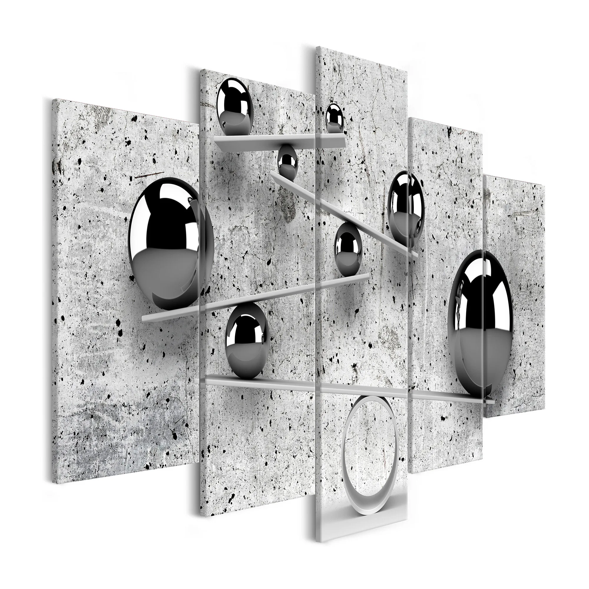 Tavla Arkiio Balls And Concrete Wide 5 delar