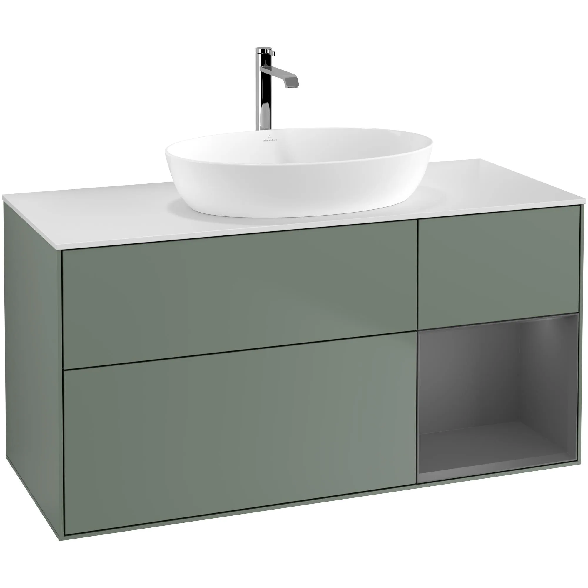 Tvättställsskåp Villeroy & Boch Finion med 3 Lådor Hylla och Bänkskiva för Fristående Tvättställ från Artis & Collaro