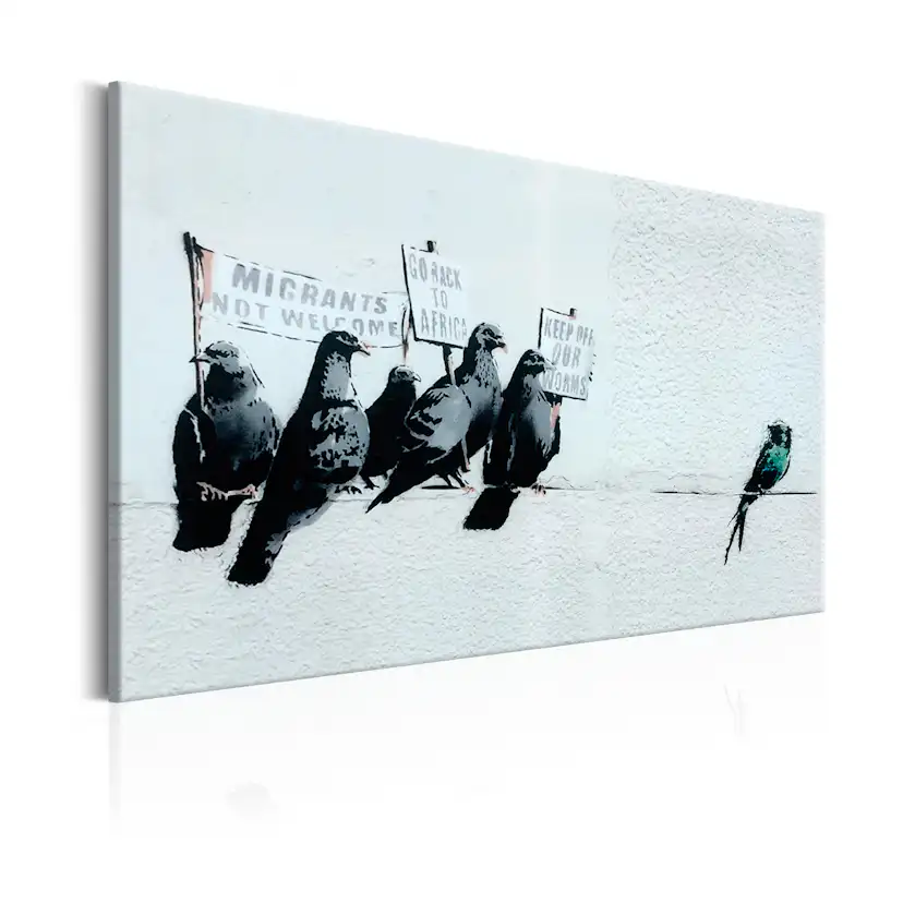Tavla Arkiio Protesting Birds By Banksy