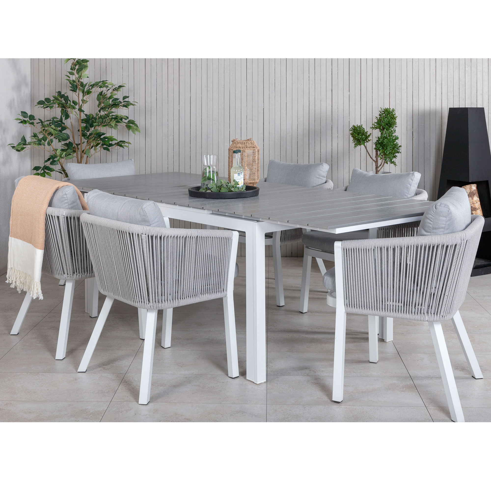 Matgrupp Venture Home Lova med 6 Virya Matstolar