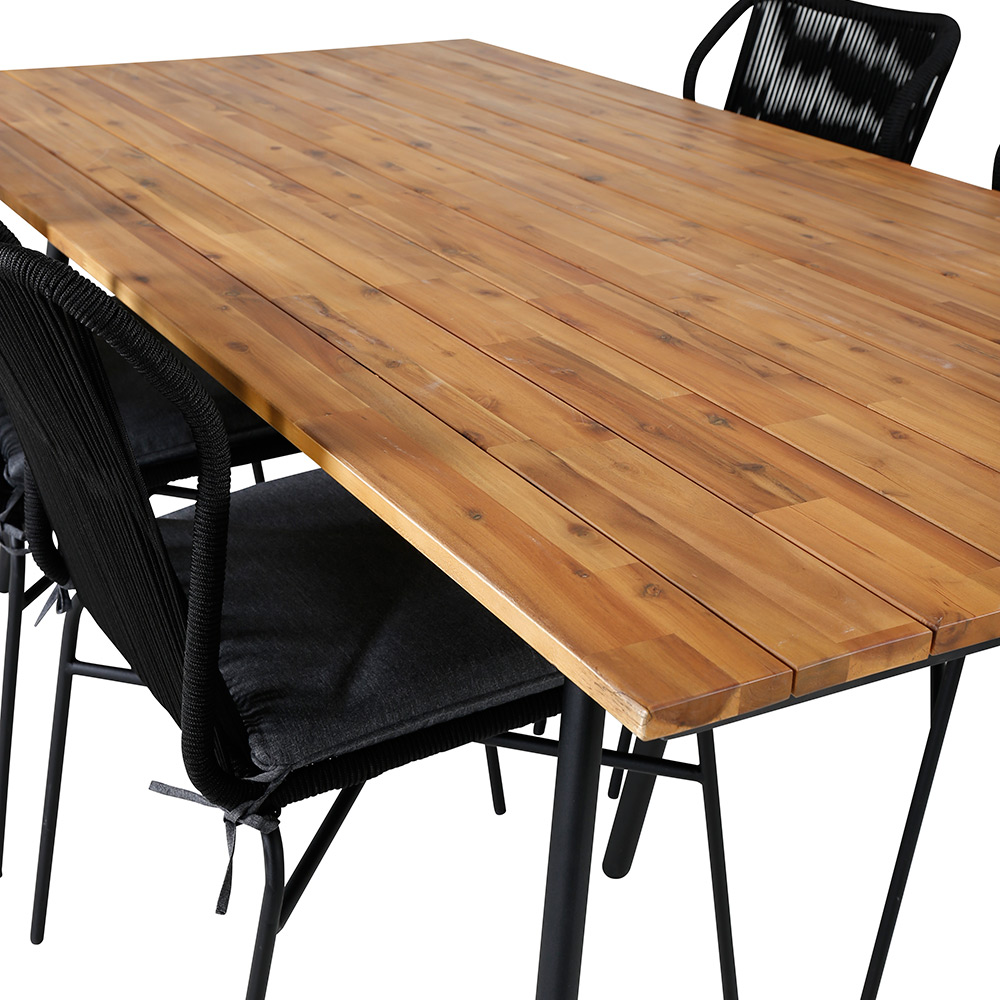 Matgrupp Venture Home Chane med 4 Julle Stapelbara Matstolar