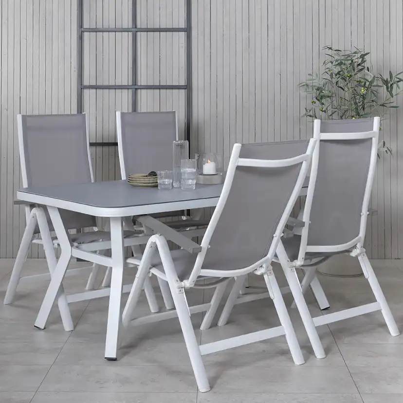 Matgrupp Venture Home Vyn med 4 Arz Matstolar