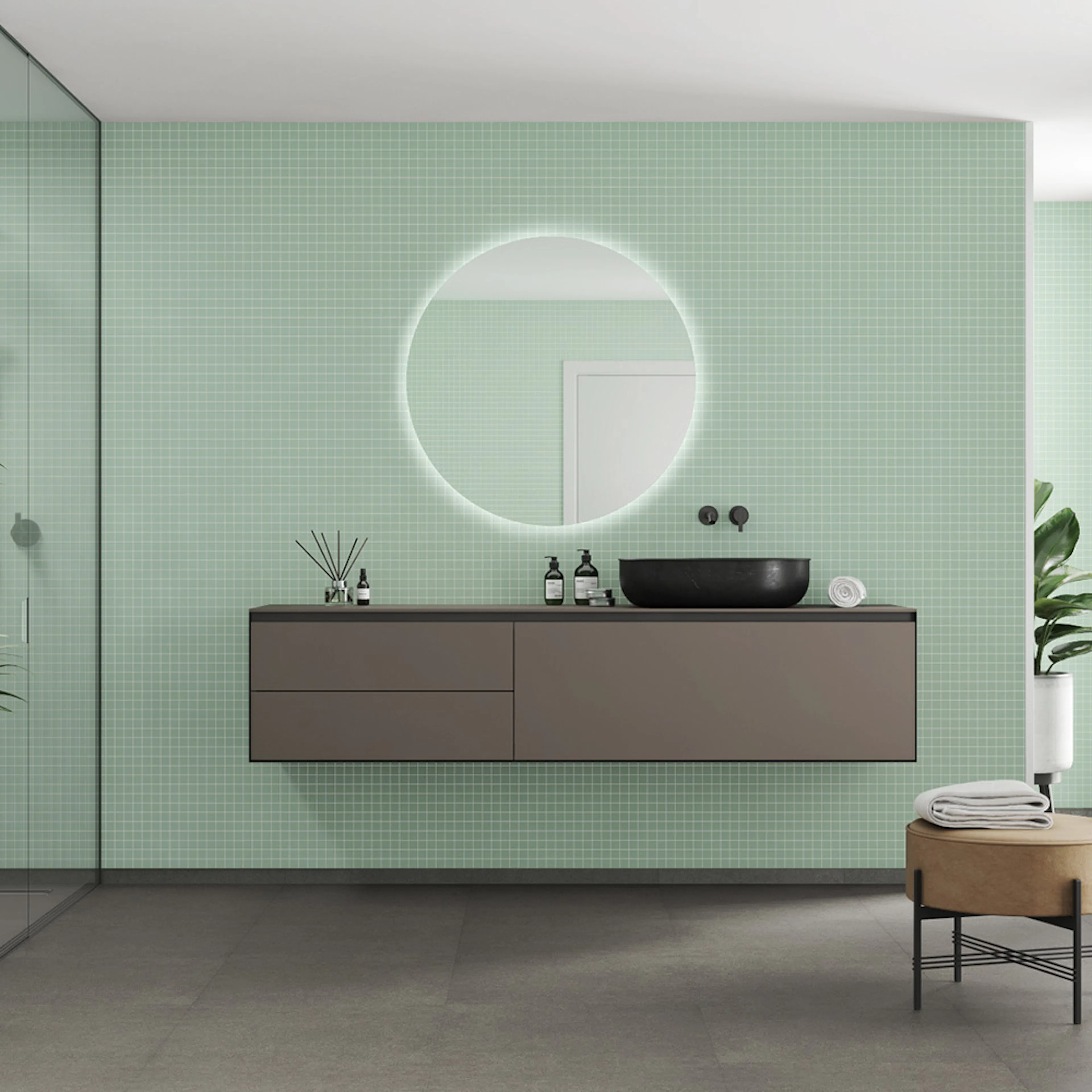 Våtrumsskiva Fibo 3085-M0303 EM Light Green 10x620x2400 mm