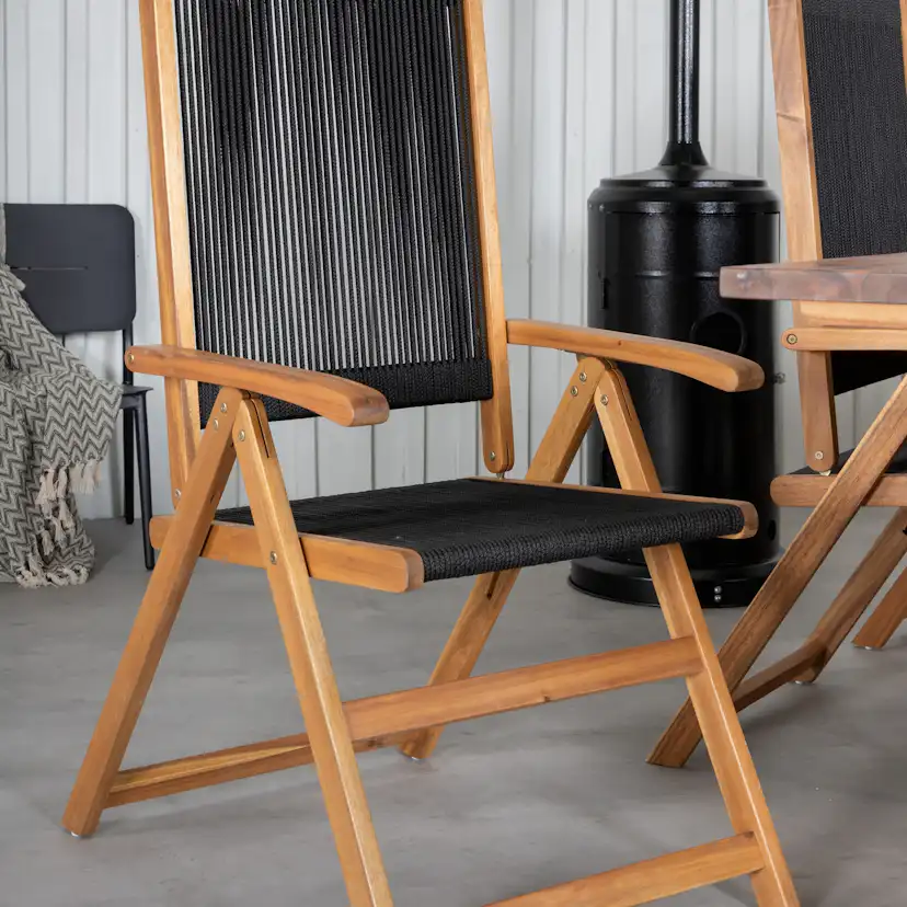 Matgrupp Venture Home Doni med 6 Jimbo Vikbara Matstolar