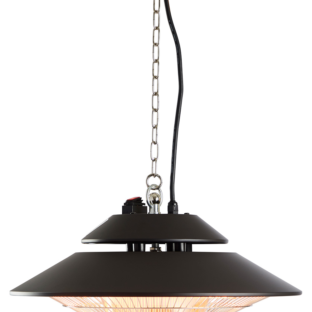 Infravärmare Outfit Bella Fjärrkontrollstyrd Hängande Terrassvärmare med Lampa