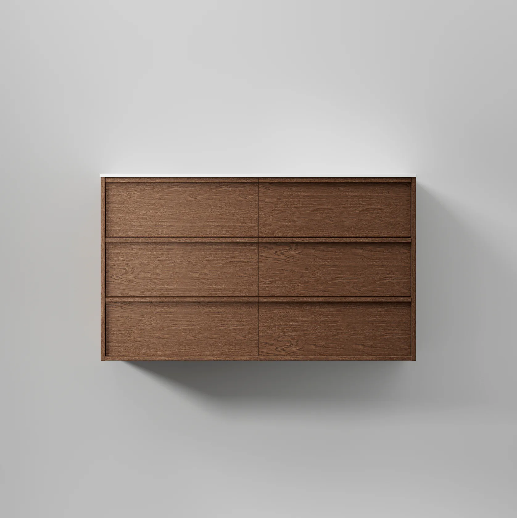 Kommod Terra Carve 120 D, Dark Oak, 6 Lådor Färg: Dark Oak, Bredd: 1200 mm
