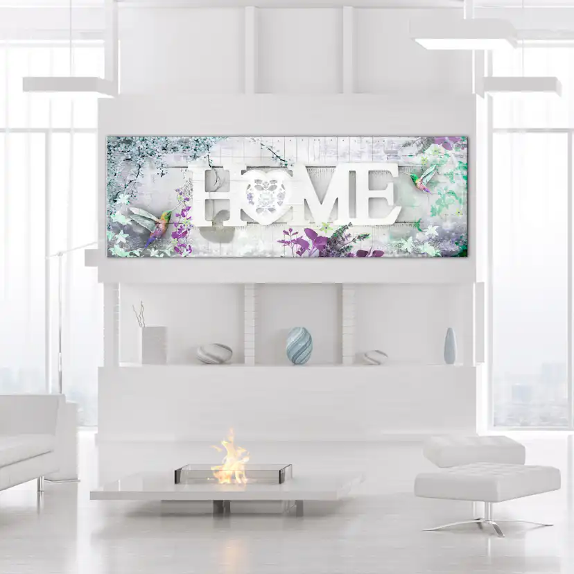 Tavla Arkiio Home and Hummingbirds Green