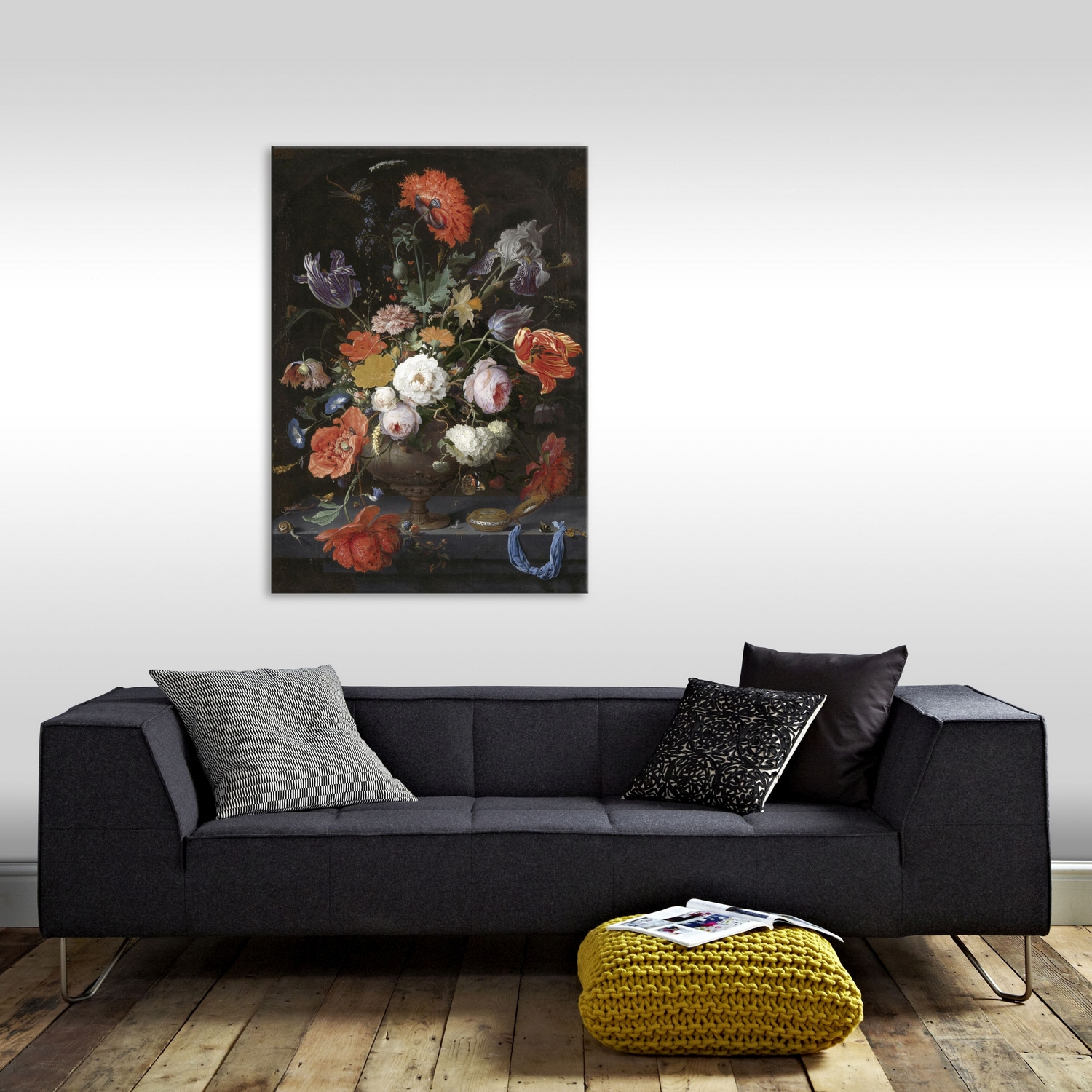 Tavla Art for the Home Blommor Stilleben Flerfärgad