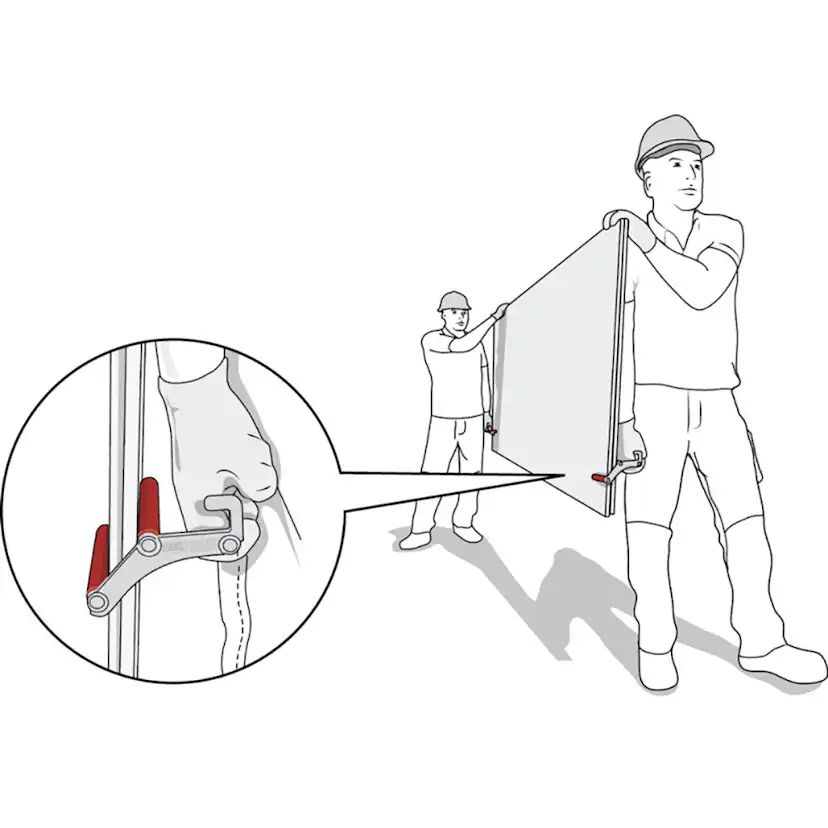 Bärhandtag Starke Arvid för Skivmaterial