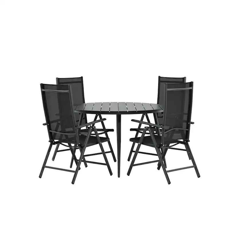 Matgrupp Venture Home Break Ø120 cm med 4 Break Stolar