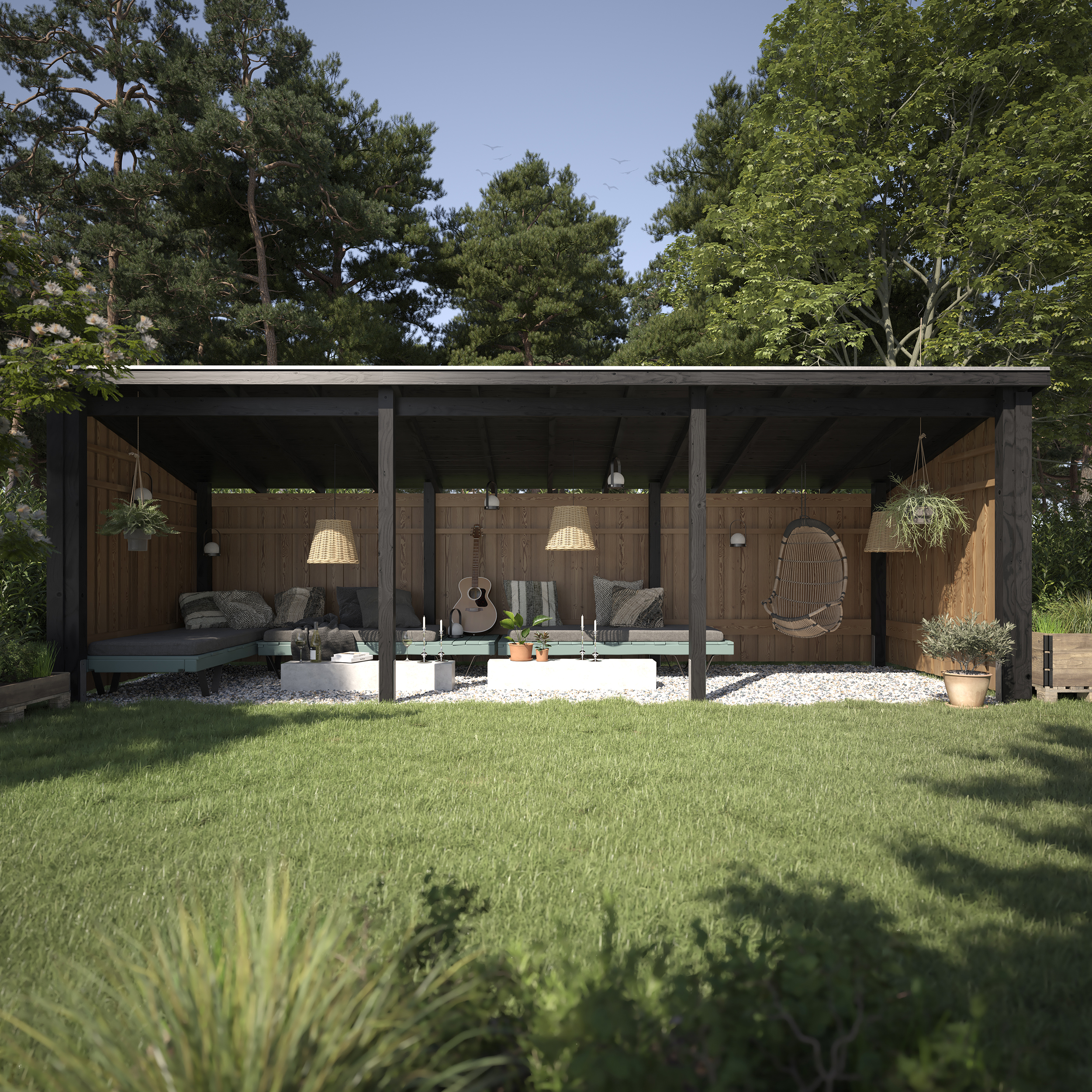 Bod PLUS Nordic Multi Trädgårdshus 14 m²