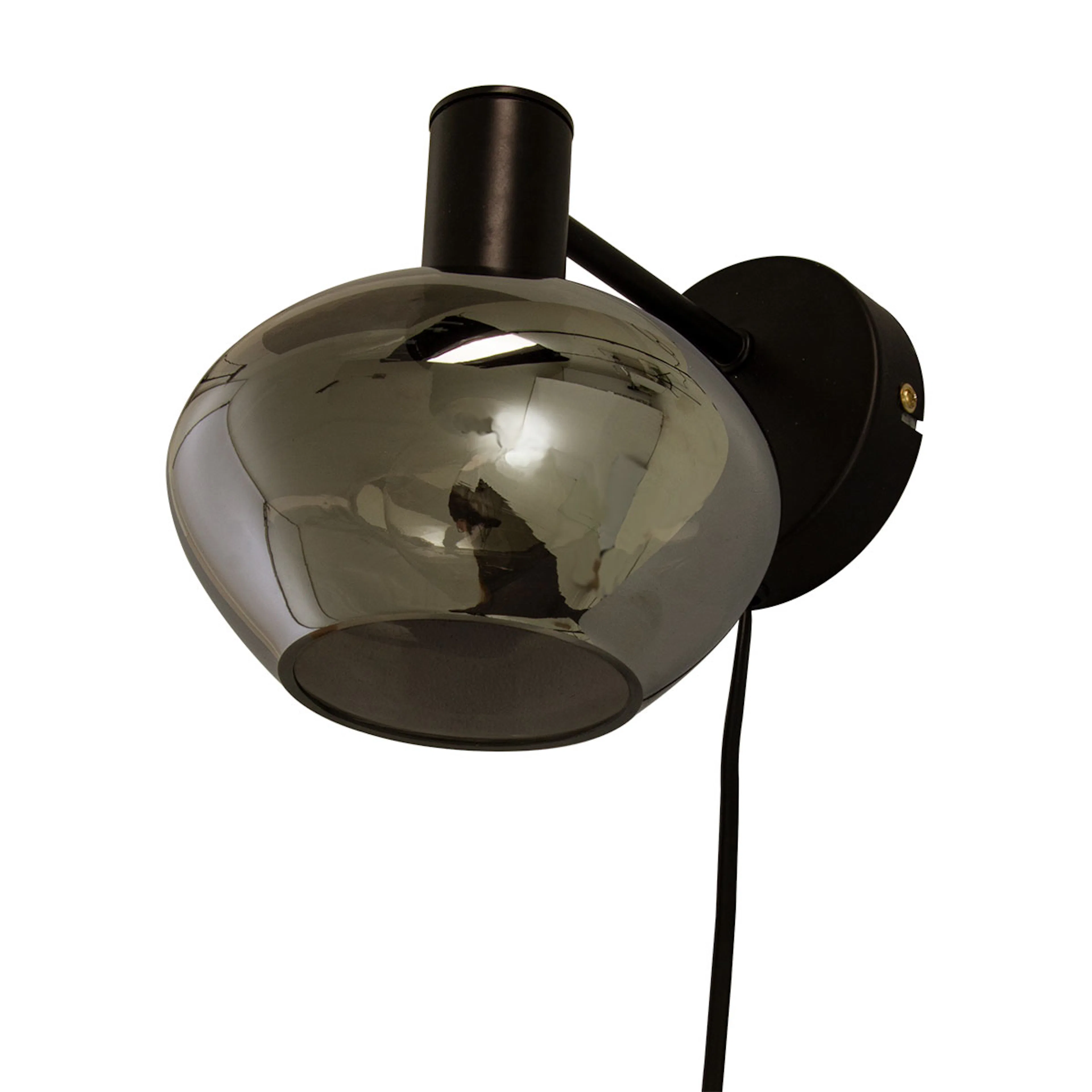 BELL vägglampa, svart/rök Svart/Rökgrå