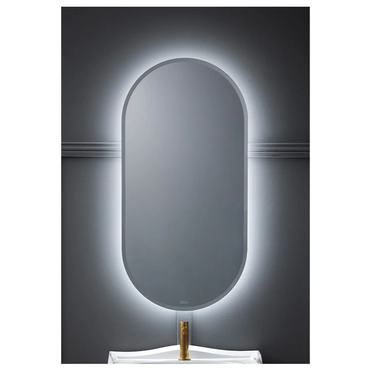Spegel Ambient DIM Oval400x80 Classic 400x800 mm