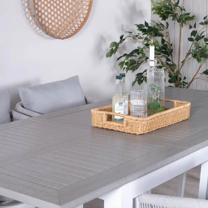 Matgrupp Venture Home Aleyna med 6 Virya Matstolar