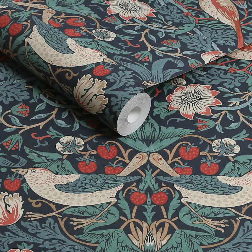 Tapet William Morris At Home Strawberry Thief 124231