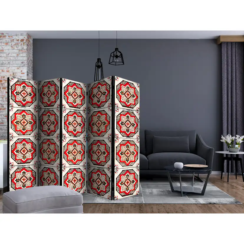 Rumsavdelare Arkiio Dance of Red Line II 225x172 cm