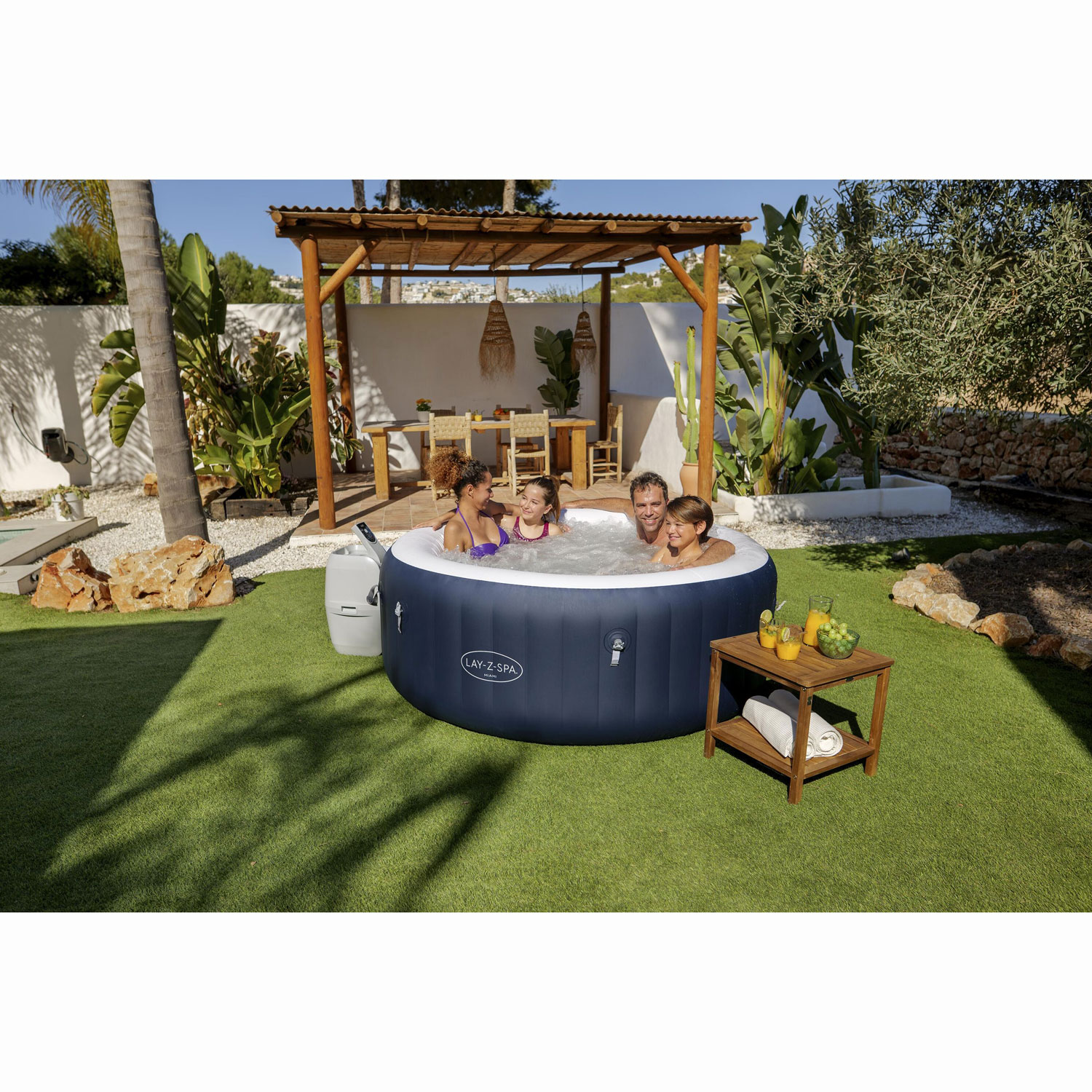 Uppblåsbart Spabad Bestway Lay-Z-Spa® Miami EnergySense AirJet 4