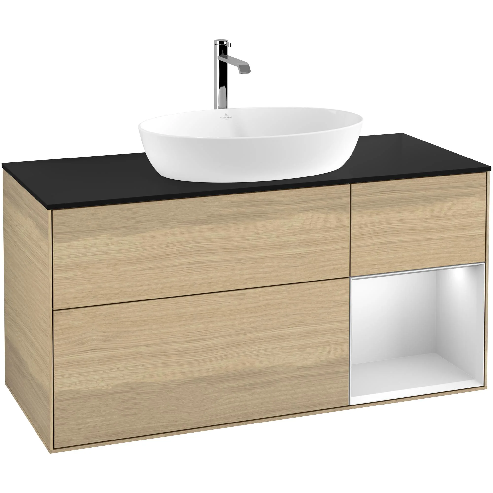 Tvättställsskåp Villeroy & Boch Finion med 3 Lådor Hylla och Bänkskiva för Fristående Tvättställ från Artis & Collaro