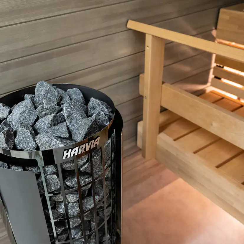Skyddsvägg Harvia Cilindro Black Steel