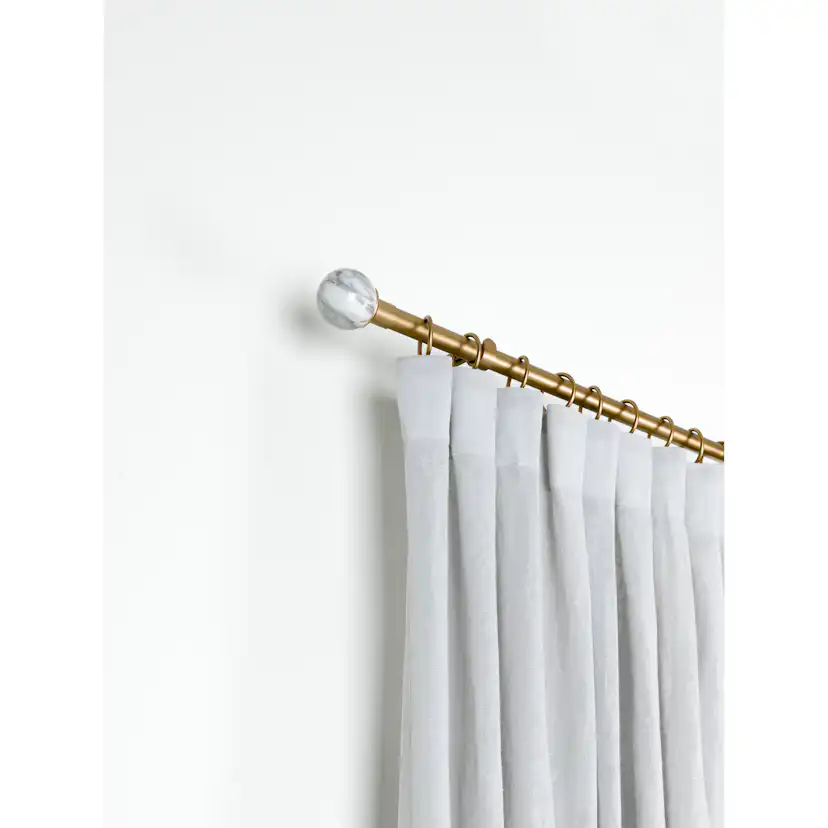 Gardinstångset Kirsch Moon 120-210cm Matt Guld