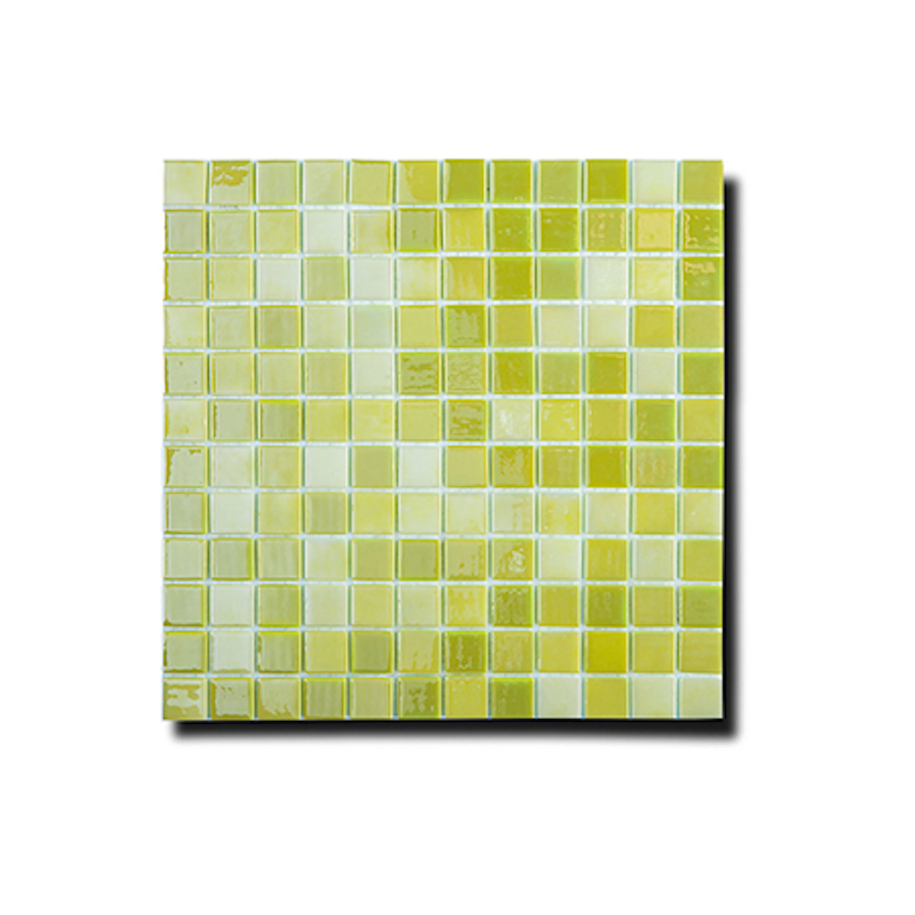 Mosaik Lhådös Glasmosaik Limegrön 2,5x2,5 cm