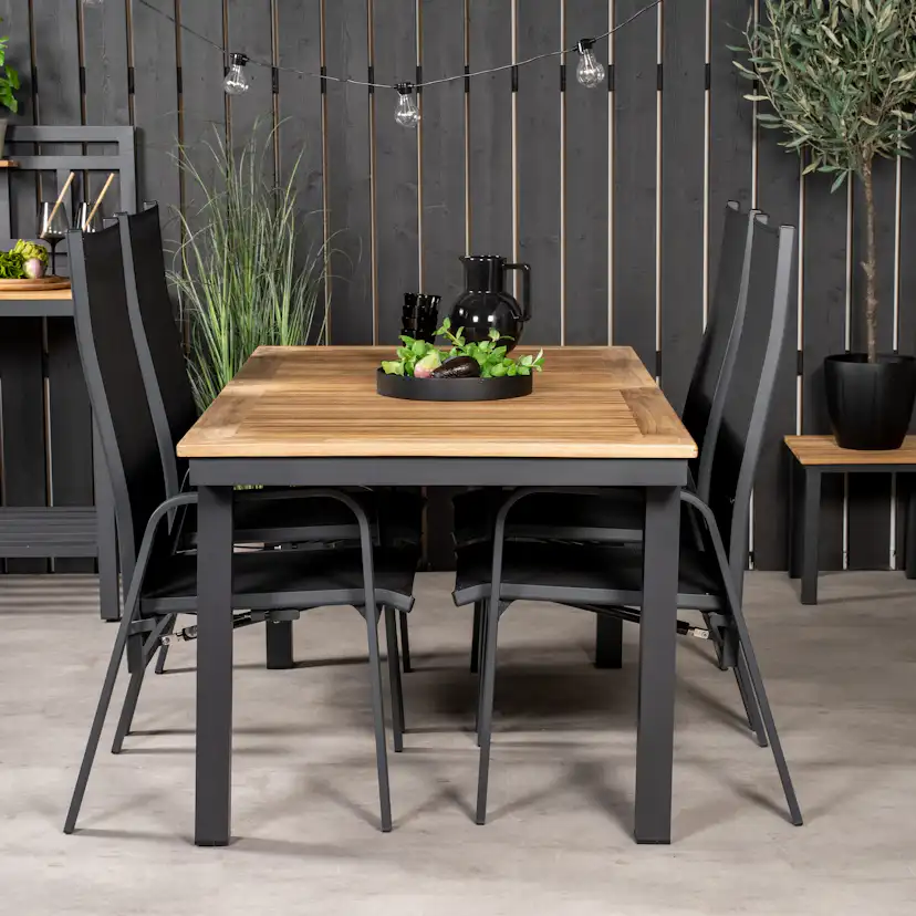Matgrupp Venture Home Perla 160/240 med 4 Copacabana Stolar