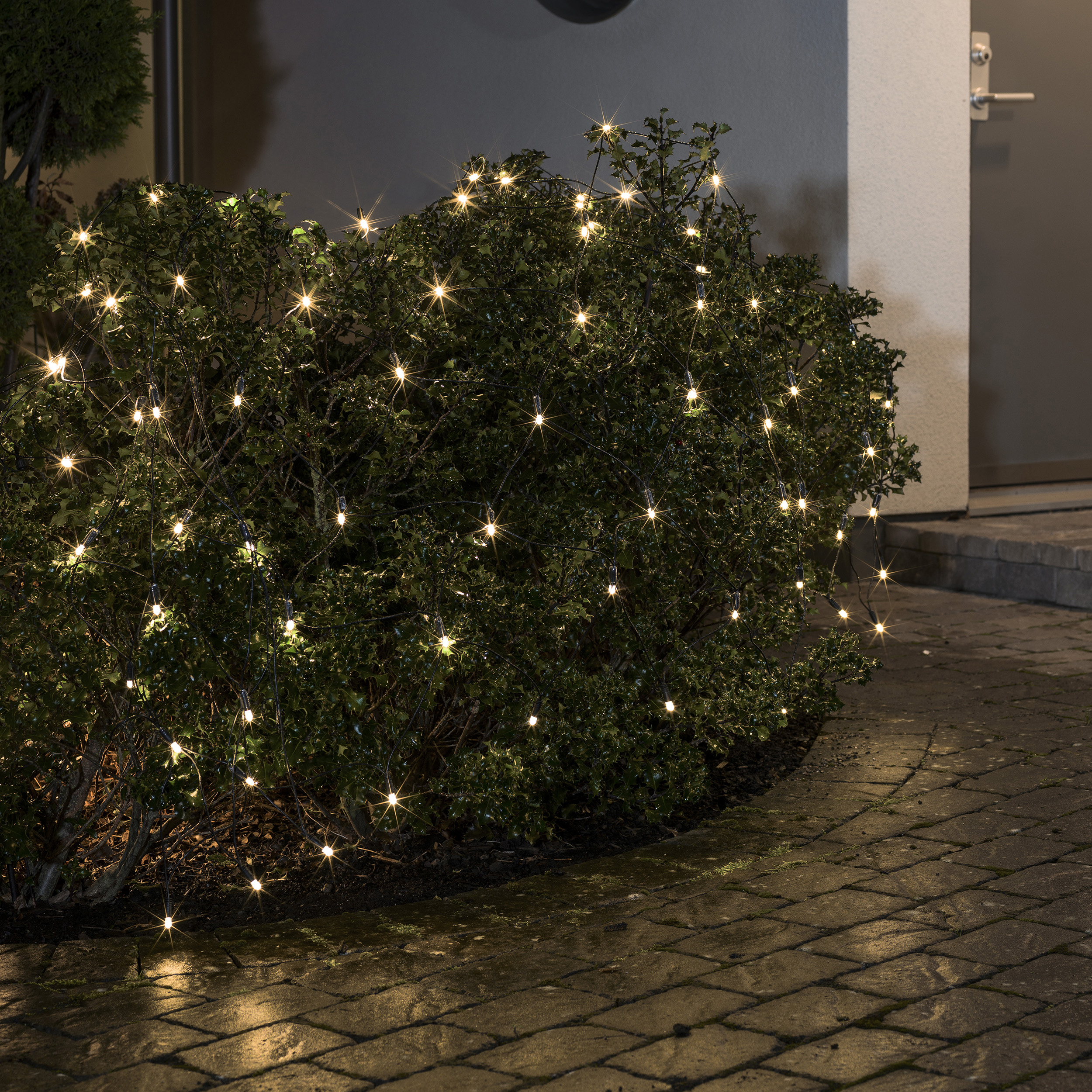 Startset nät 104 LED Varmvit/Svart