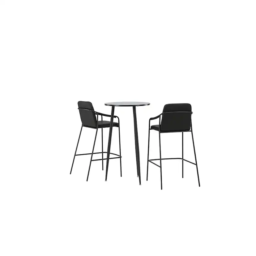 Matgrupp Venture Home Plaza Ø60 cm med 2 st Bella stolar
