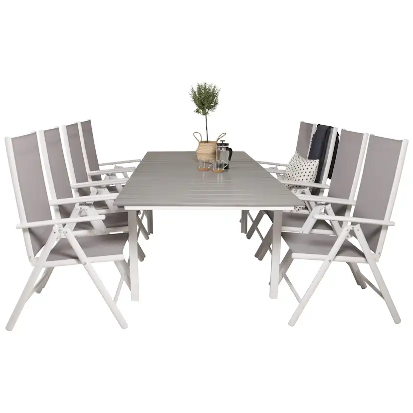 Matgrupp Venture Home Lova 160/240 med 8 Bront Stolar