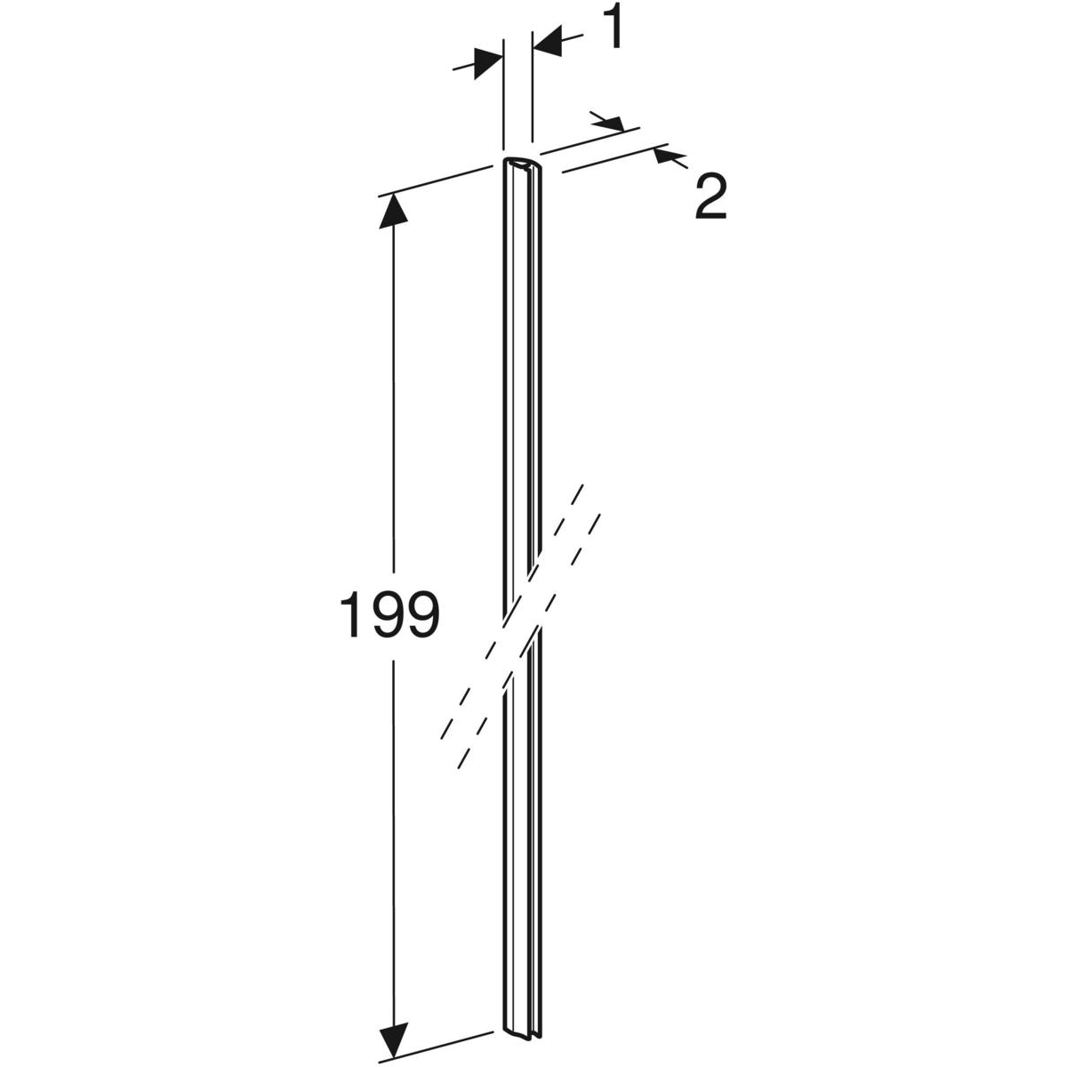 Tätningsprofil Contura Shower Showerama Art Sats för Pendeldörr
