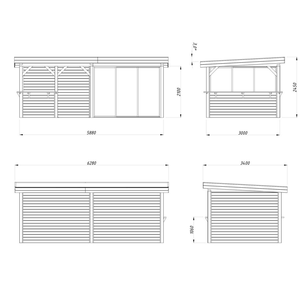 Uterum Palmako Lenna 16,6 m2 Set 407 Slide