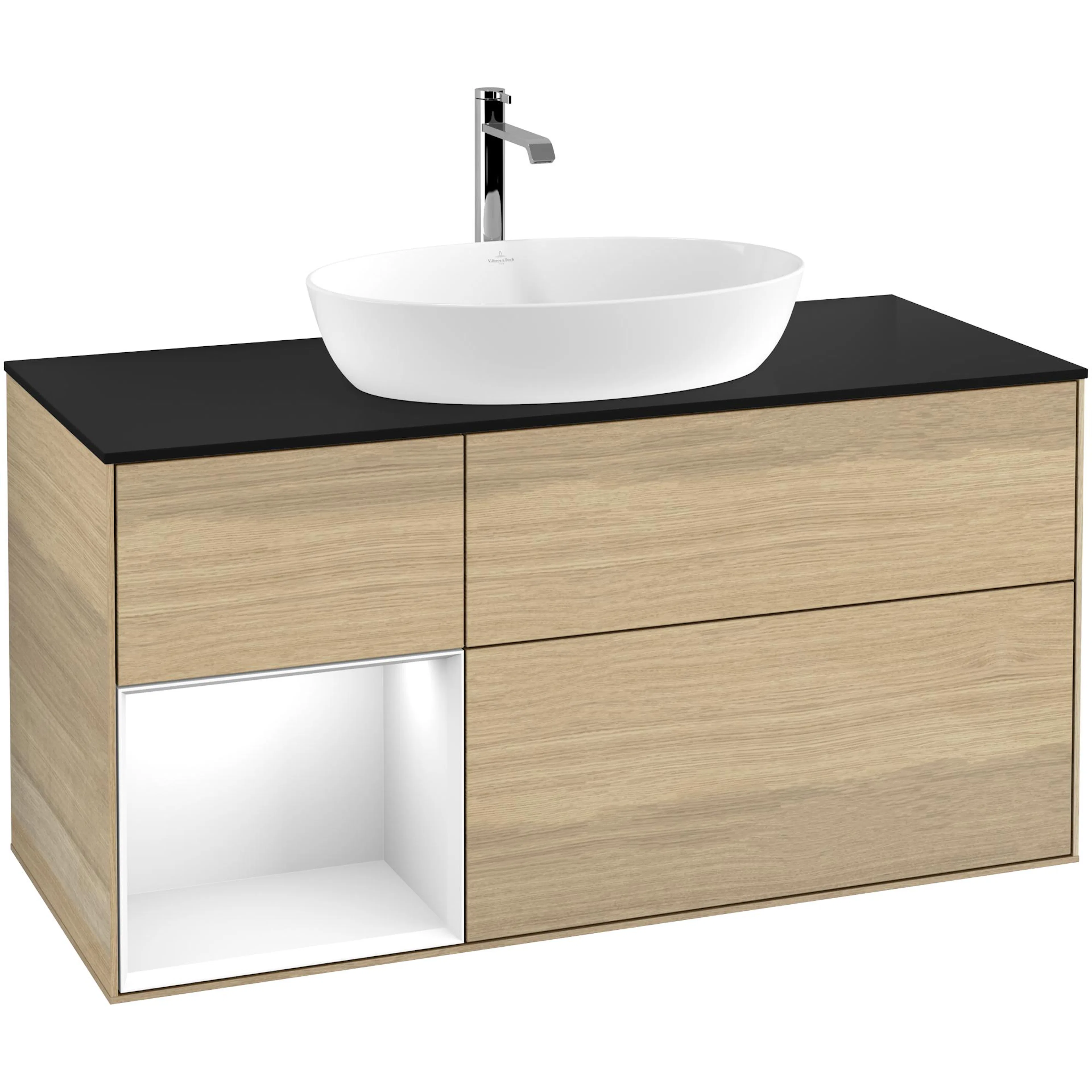Tvättställsskåp Villeroy & Boch Finion med 3 Lådor Hylla och Bänkskiva för Fristående Tvättställ från Artis & Collaro