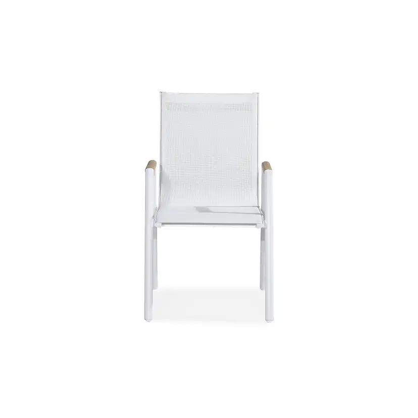 Las Vegas Karmstol Vit/Teak