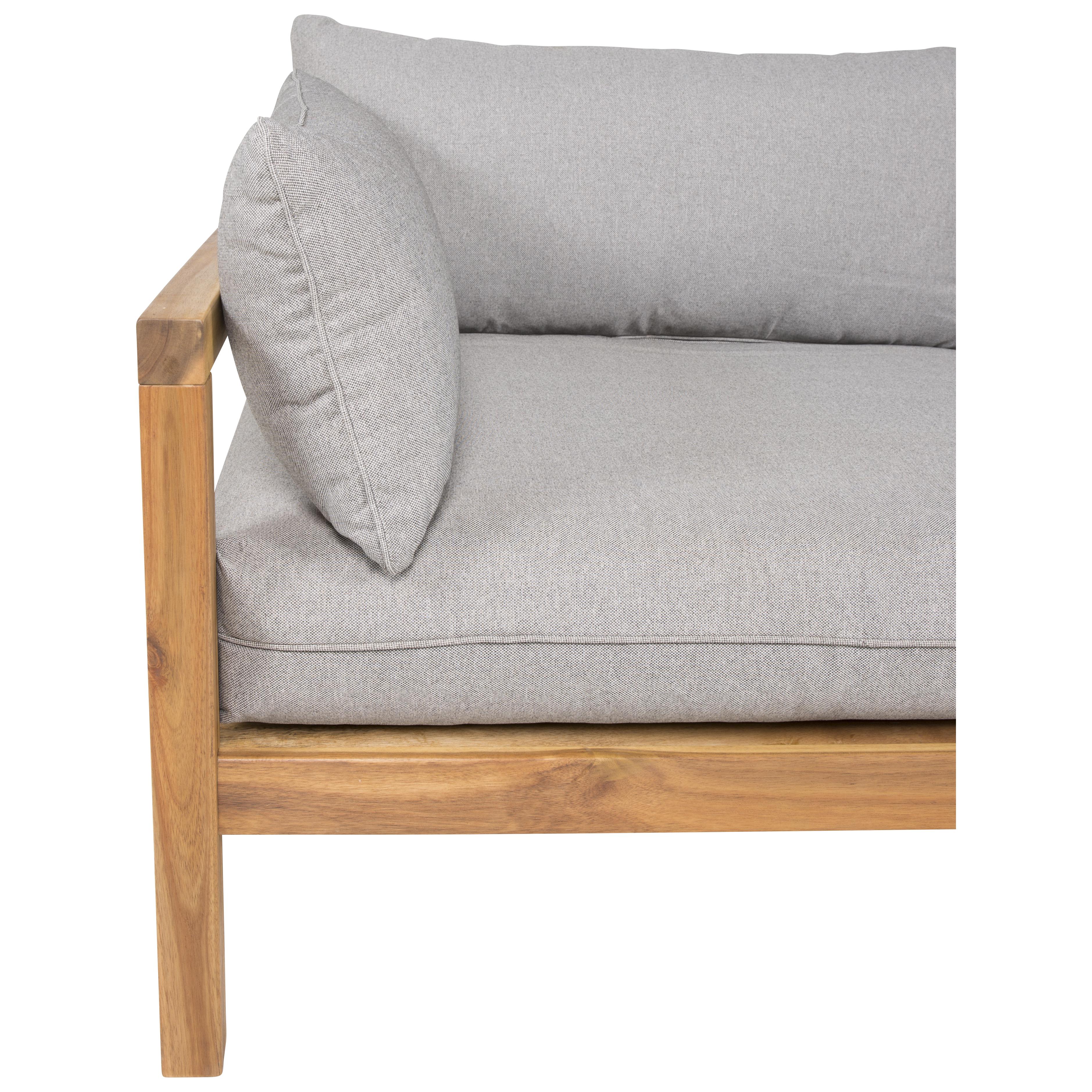 Loungesoffa Venture Home Moa Akacia/Grå, 2-Sits Utesoffa med Dyna