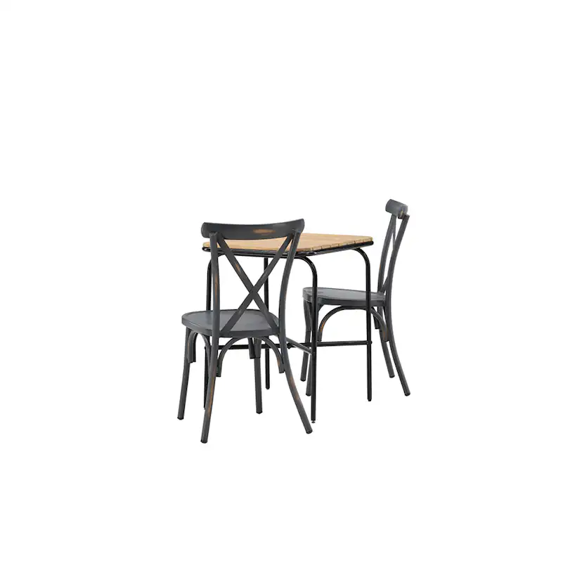 Cafégrupp Venture Home Holmbeck Bord med 2 Tablas Stolar