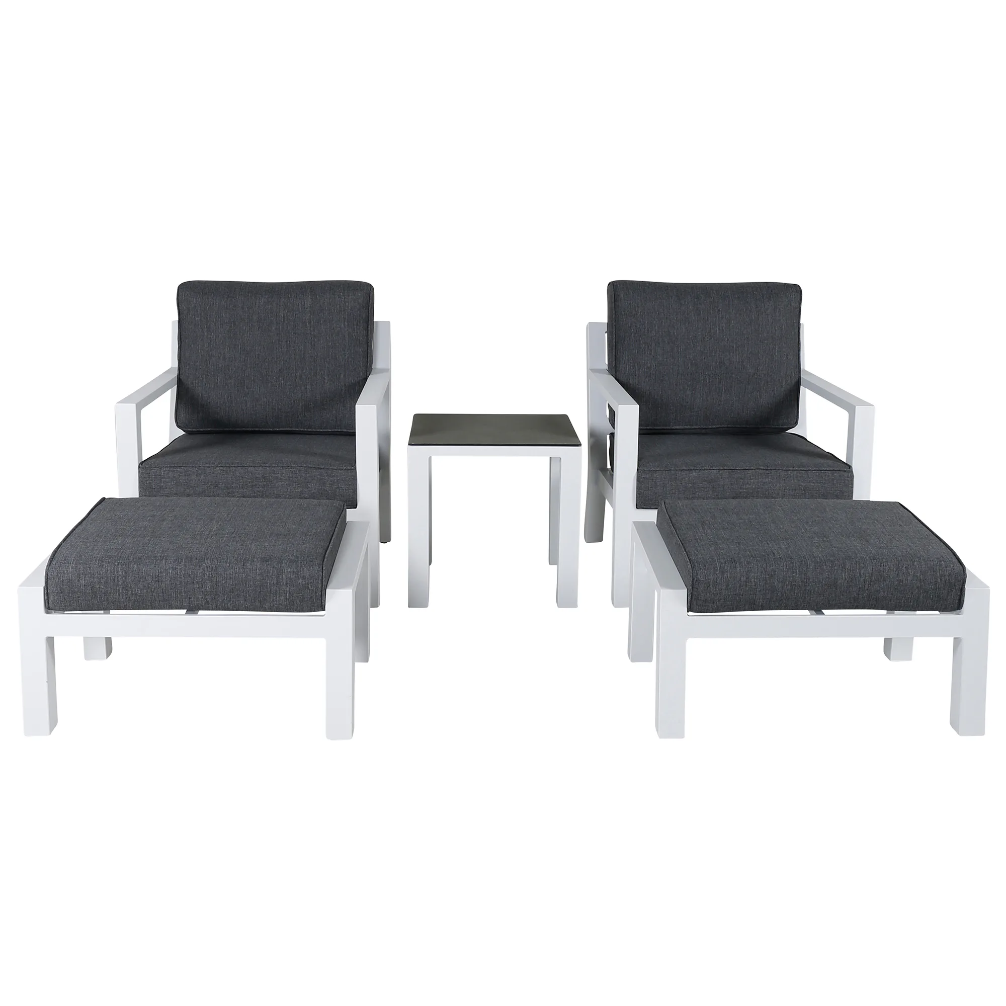 Barcelona Lounge set - white Vit