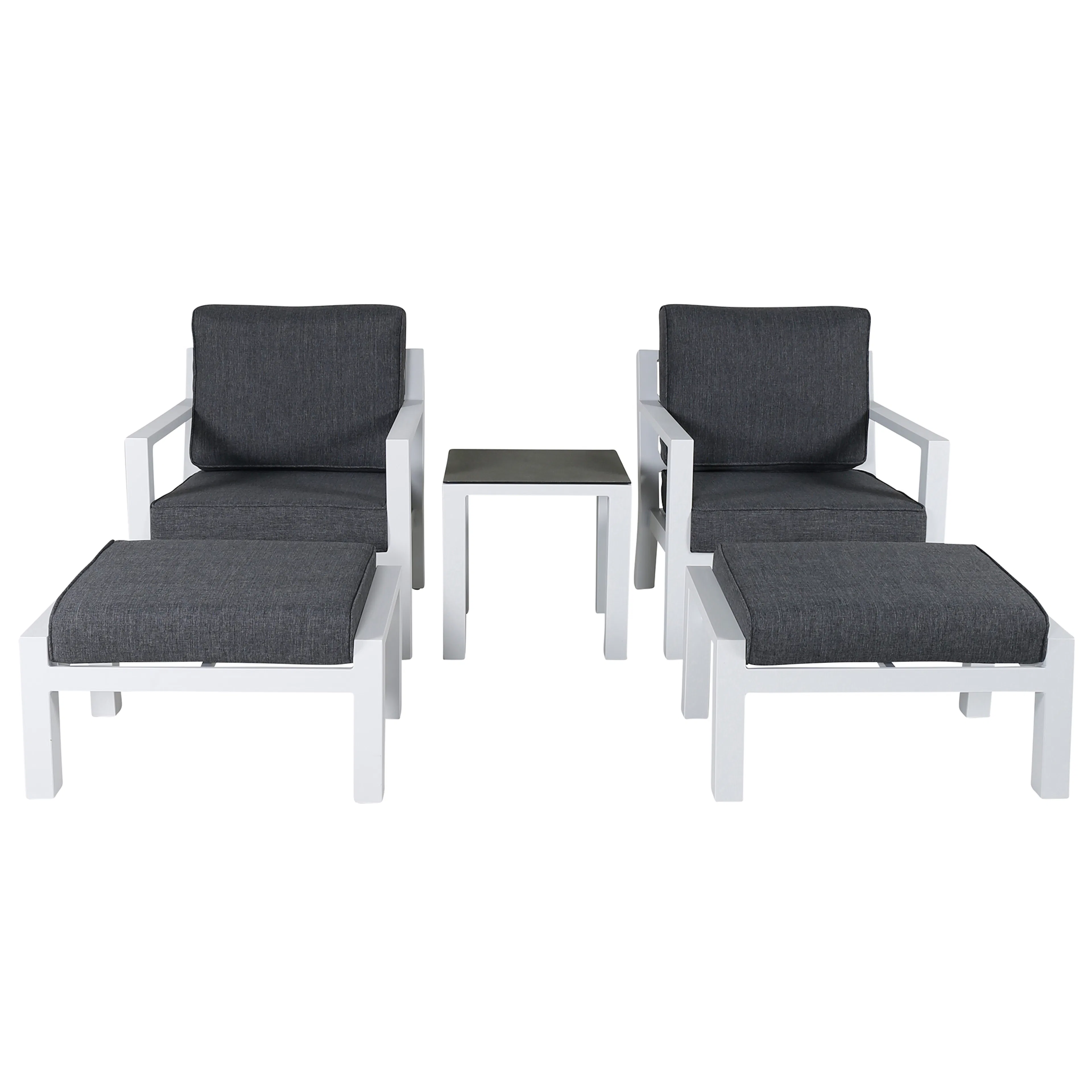 Barcelona Lounge set - white Vit