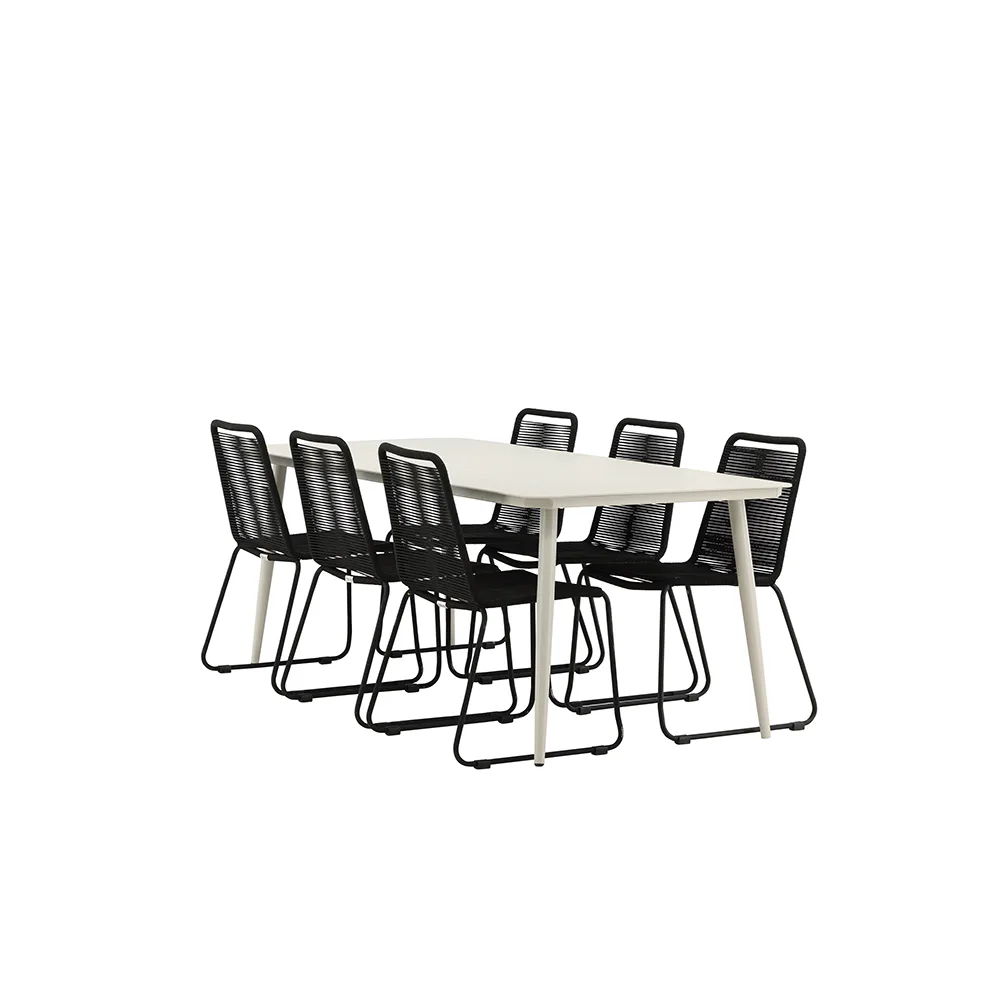 Matgrupp Venture Home Lina med 6 Lindos Stolar